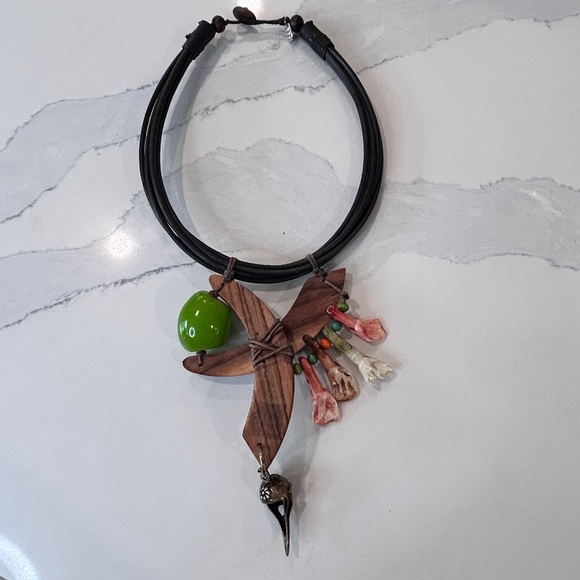 Witchy Goth Tribal Salvage Assemblage Necklace - Picture 7 of 11
